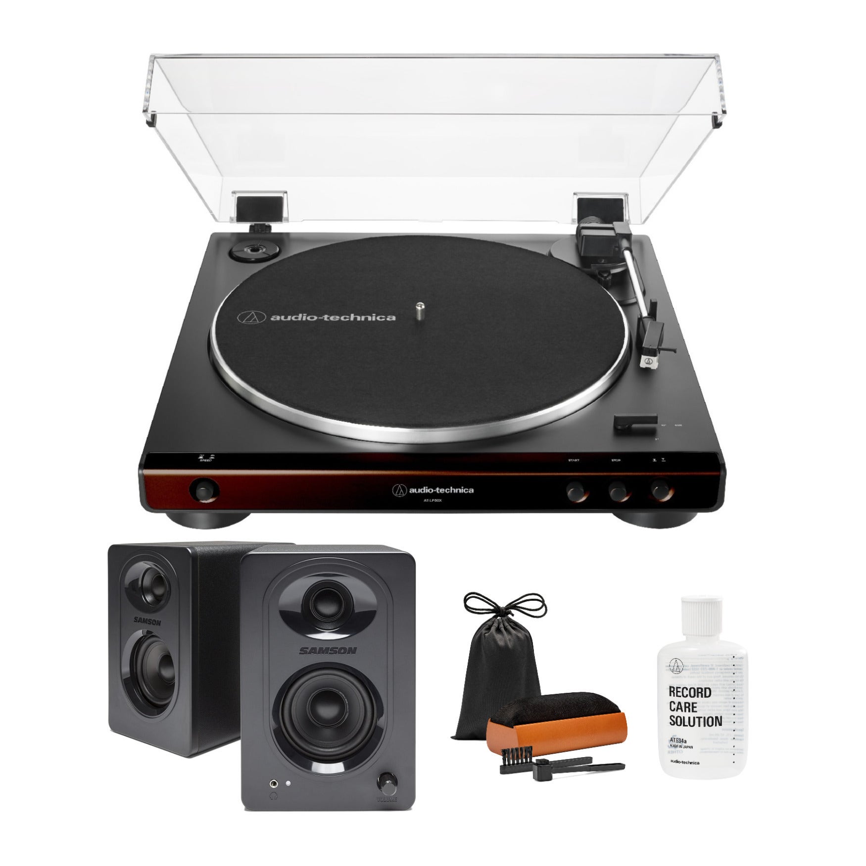 Audio Technica on sale AT-LP60x Turntable record player Brown