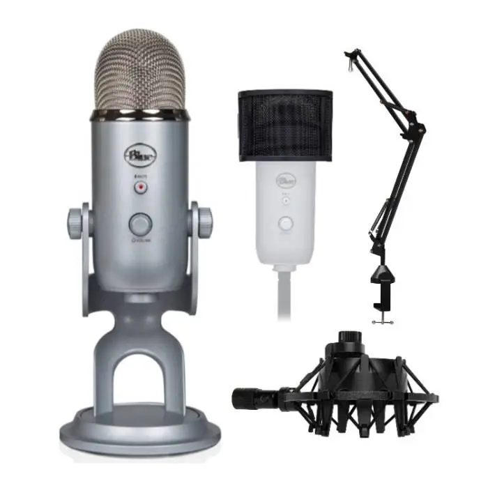 最新作安いBlue Microphones Yeti - Silver USBマイク ラジオ・コンポ